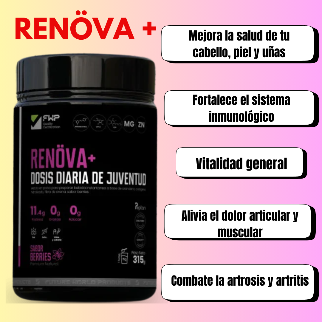 RENÖVA + : Dosis diaria de juventud y vitalidad
